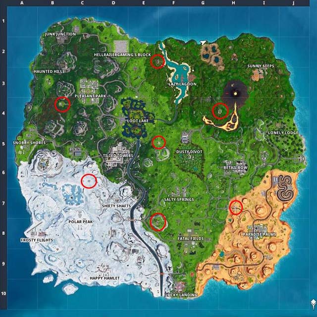Pirate Location Map